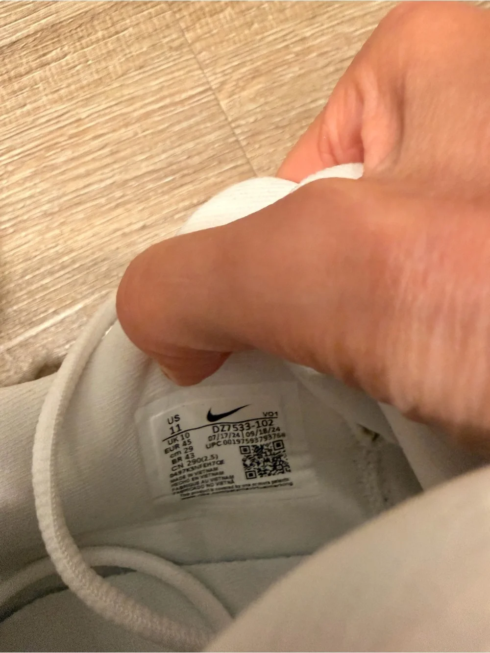 Nike Men's All-White Athletic Shoes